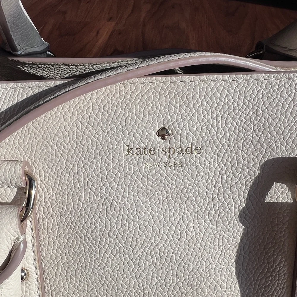kate spade Cream Leather Satchel with Strap